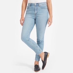 Everlane High Rise Skinny Regular Light Blue 28